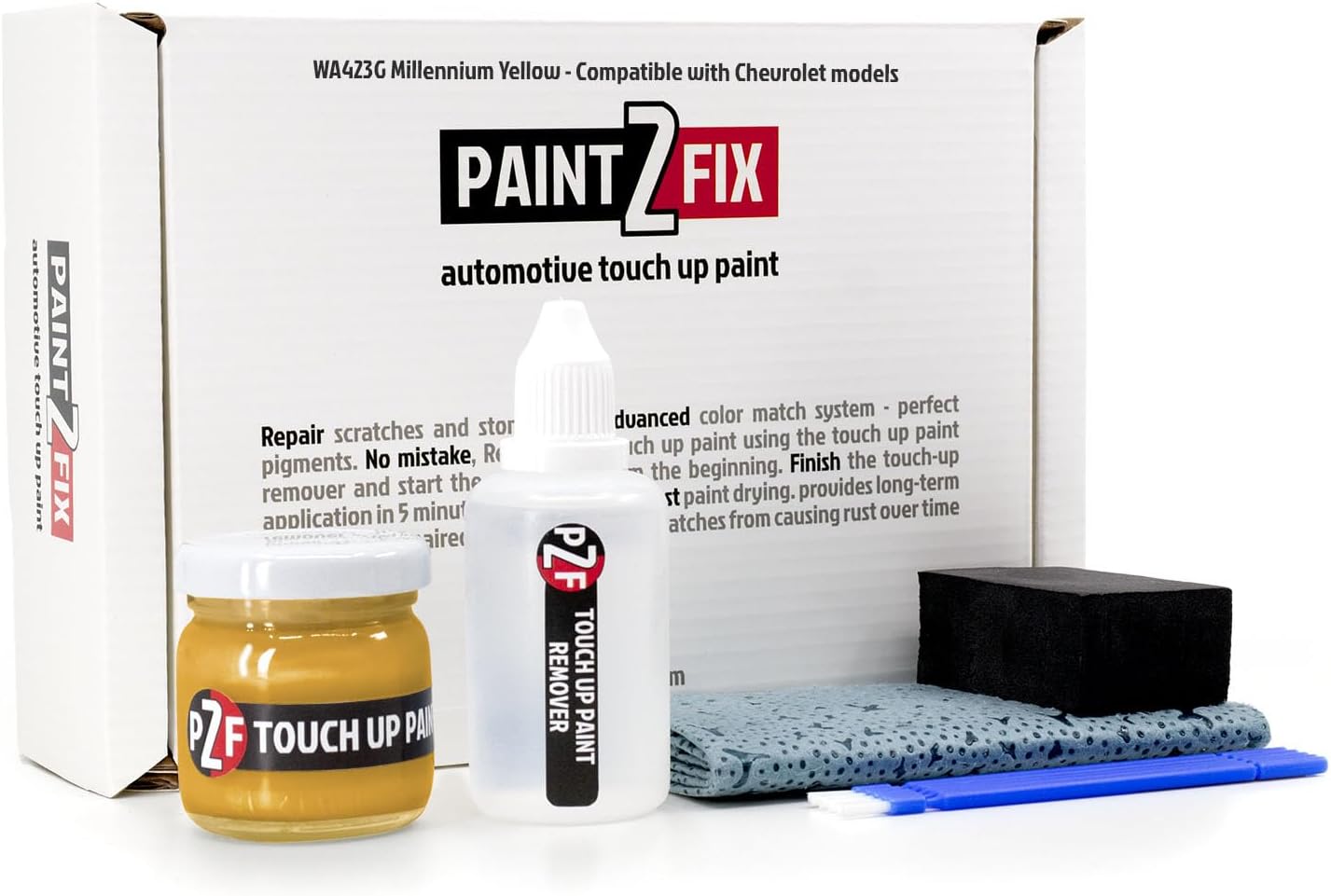 WA423G Millennium Yellow Touch Up Paint Kit for Chevrolet Repair