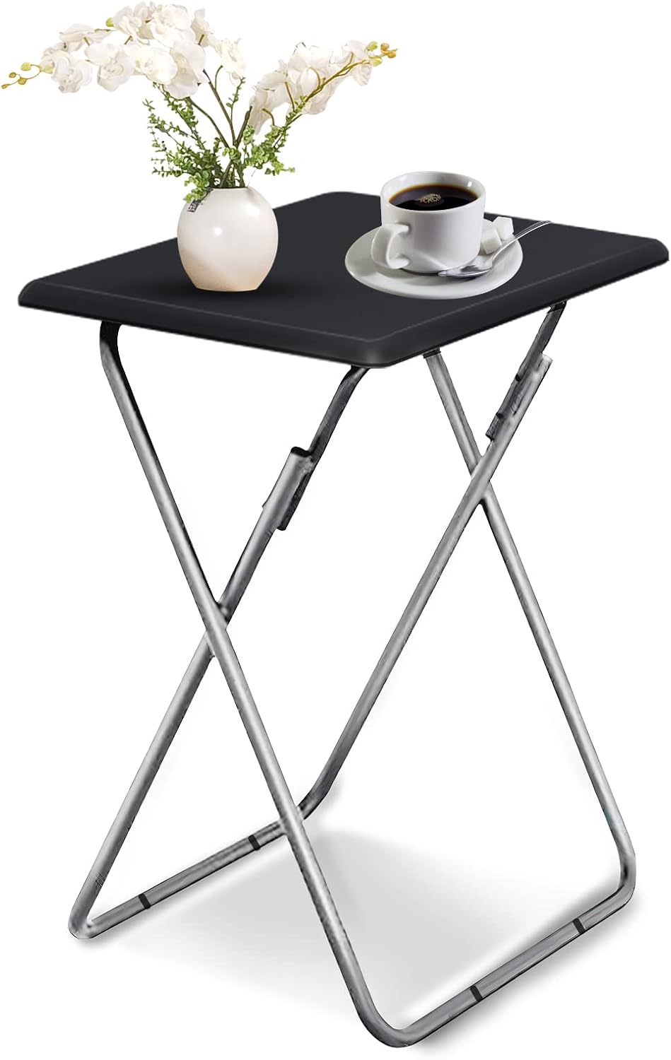 Folding TV Tray Table for Living Room, Easy to Use and Store