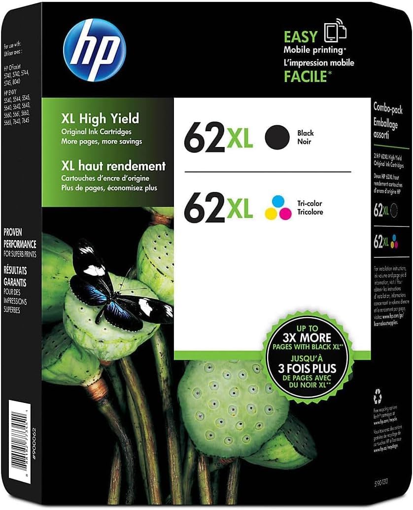 Original H P 62Xl Inkjet Cartridge - Black & Color Combo Review