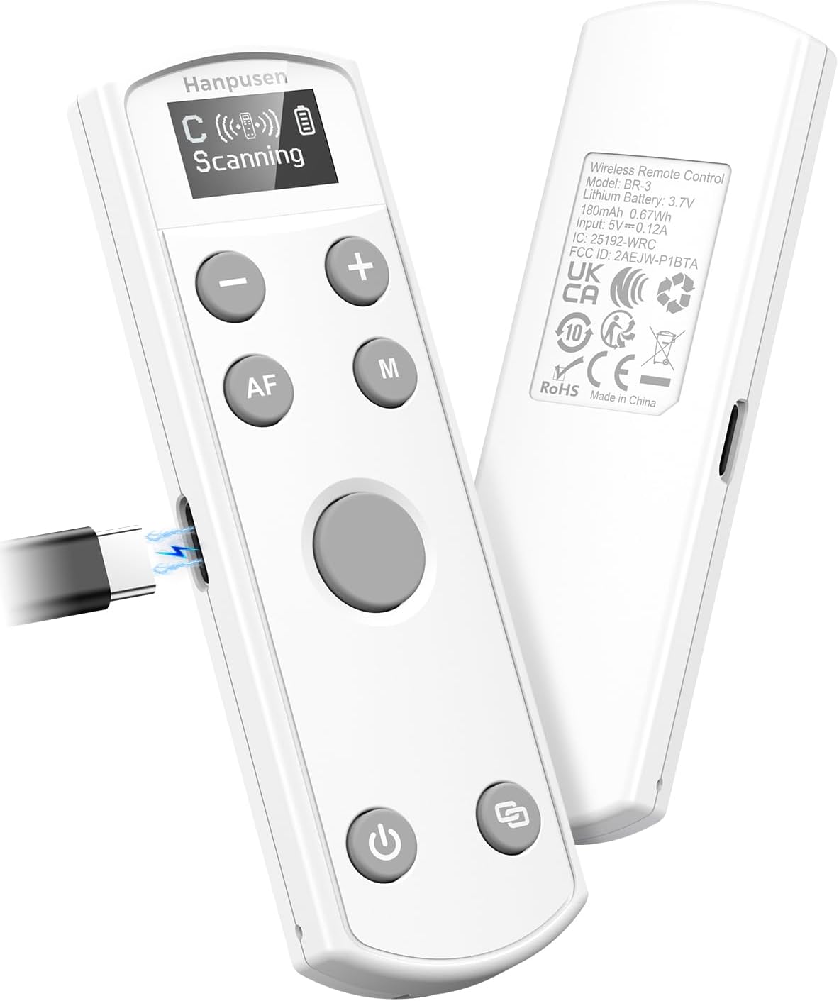 Hanpusen Rechargeable Camera Remote Control for Canon Users