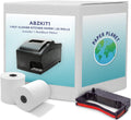 1-Ply White Bond Paper for Clover Kitchen Printer - 20 Rolls with 1