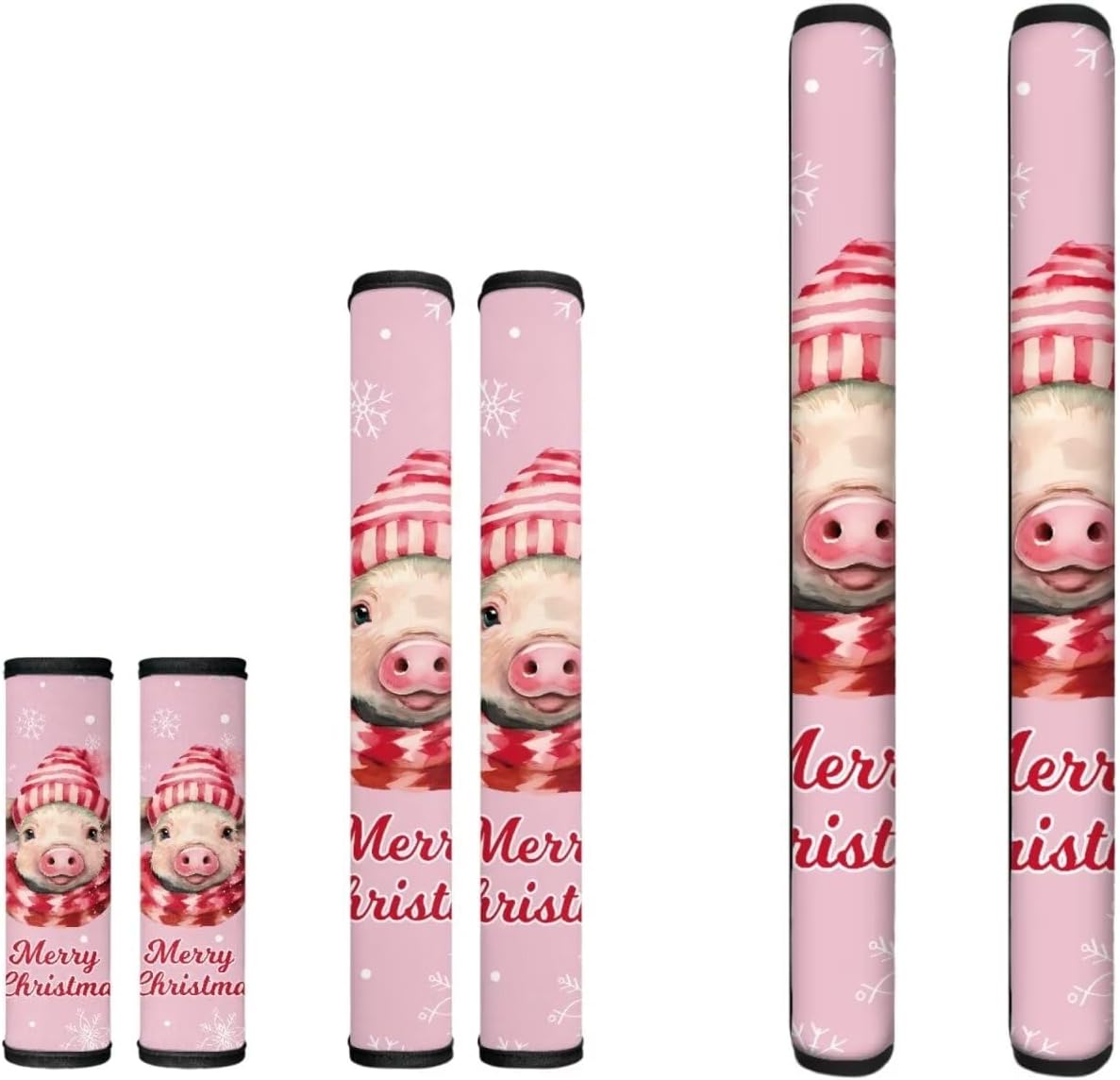 Piggy Xmas Handle Covers Set - Extend Life!