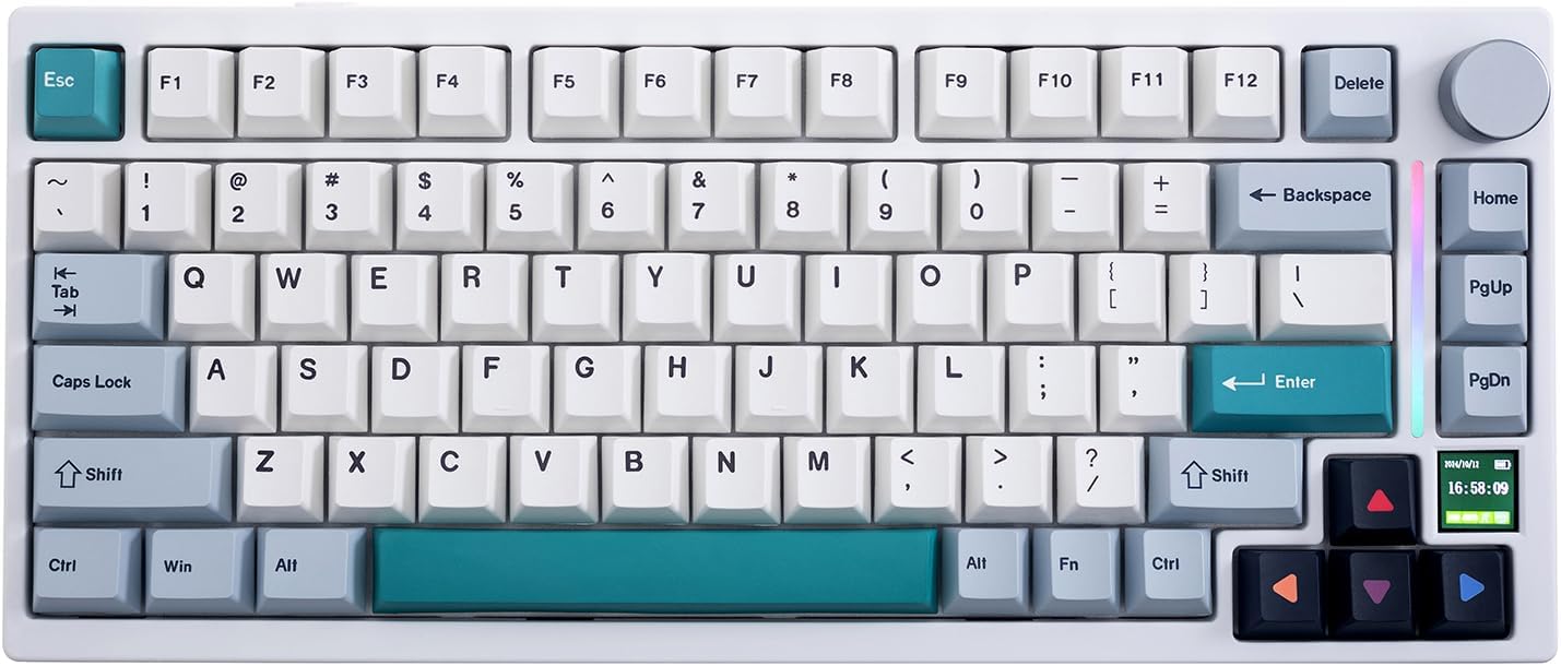 GK GAMAKAY TK75 V2 Silent Mechanical Keyboard with TFT Screen