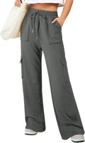 Wide Leg Cargo Sweatpants High Waisted - Cozy, Breathable Fit