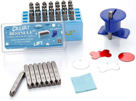 BESTNULE Metal Stamping Kit for Imprinting on Various Surfaces