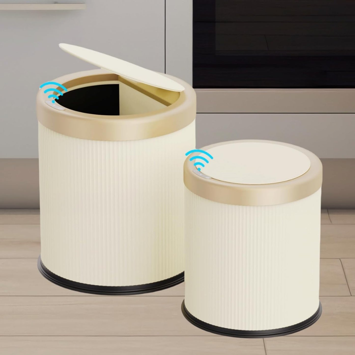 Touchless Motion Sensor Trash Can for Bathroom and Office Use