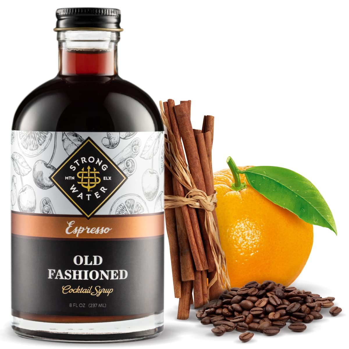 Strongwater Espresso Old Fashioned Mixer - Craft 32 Coffee Cocktails!