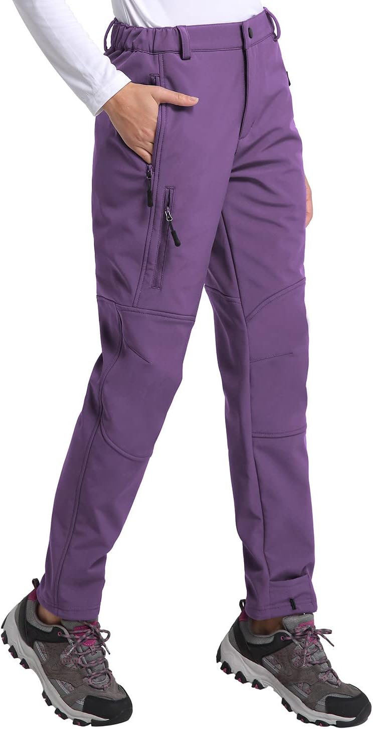 BALEAF Women's Windproof Fleece-Lined Ski Pants