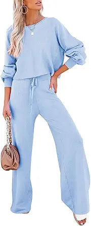 Pink Queen Women's 2 Piece Outfit Sweater Set for Stylish Comfort