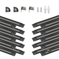 V-Shaped Black LED Aluminum Channel System for Strip Lights