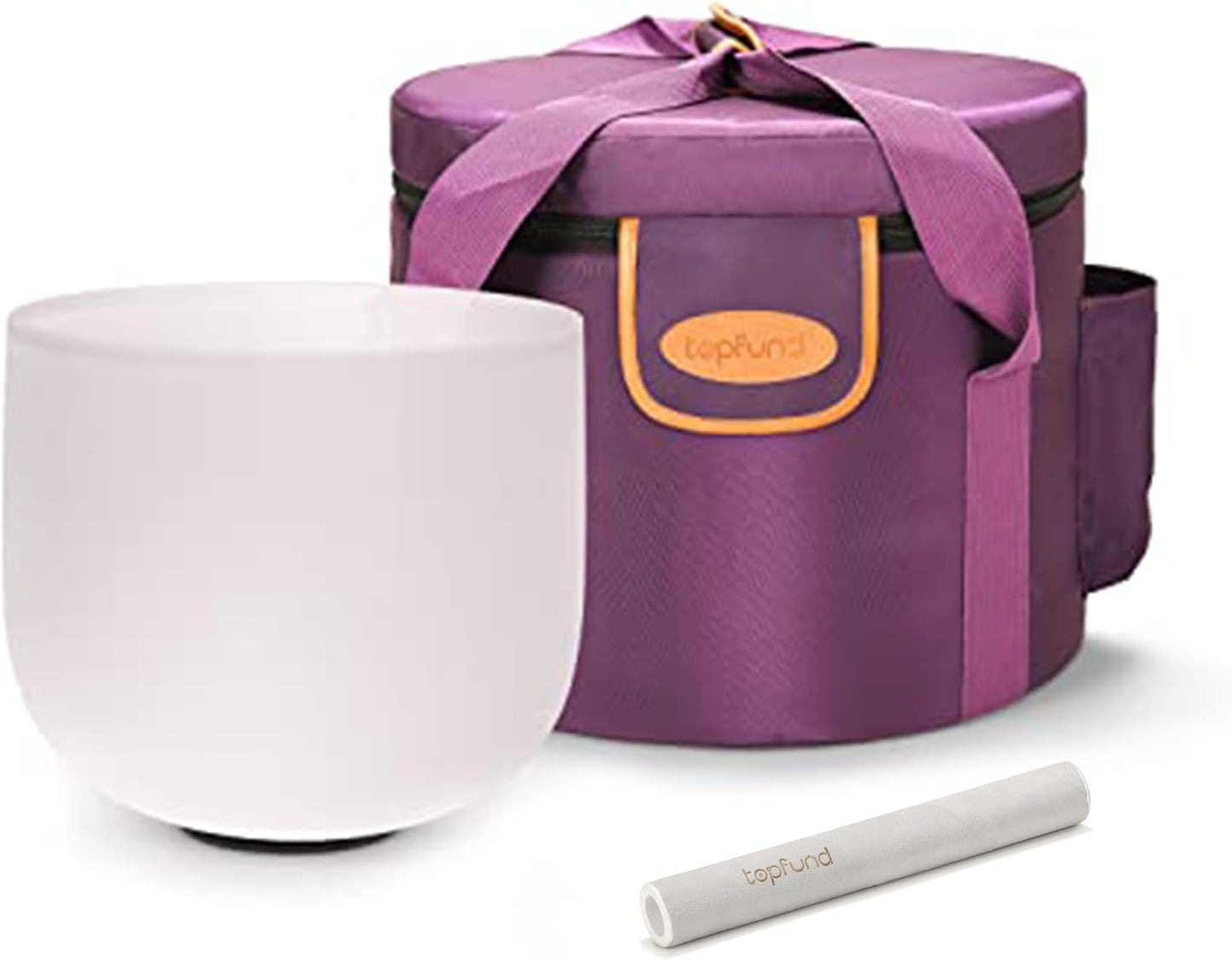 TOPFUND F Note Crystal Singing Bowl for Heart Chakra Healing