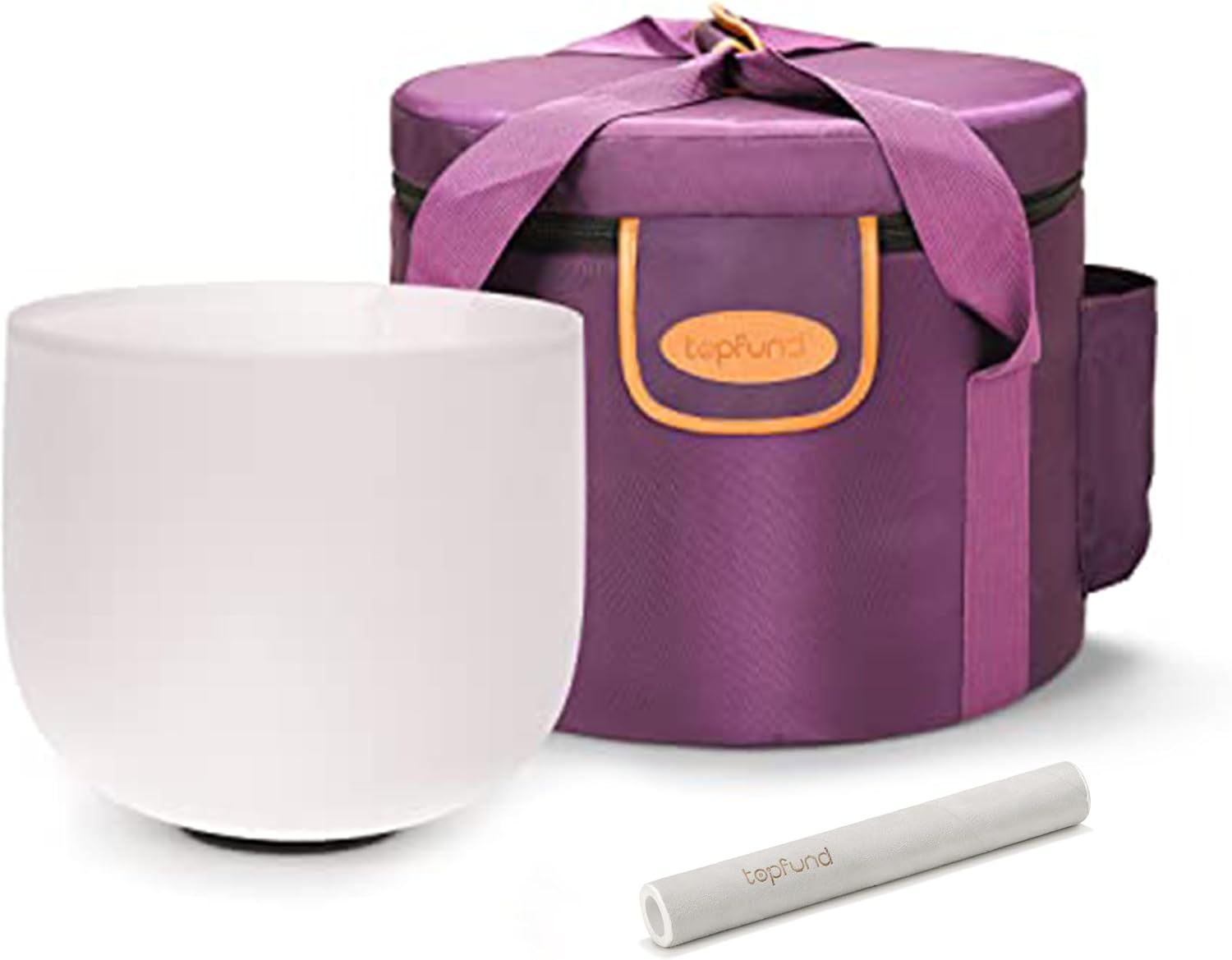 TOPFUND F Note Crystal Singing Bowl for Heart Chakra Healing