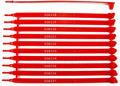 1000 Plastic Security Seals - Numbered Tamper Seals for Trucks (Red)