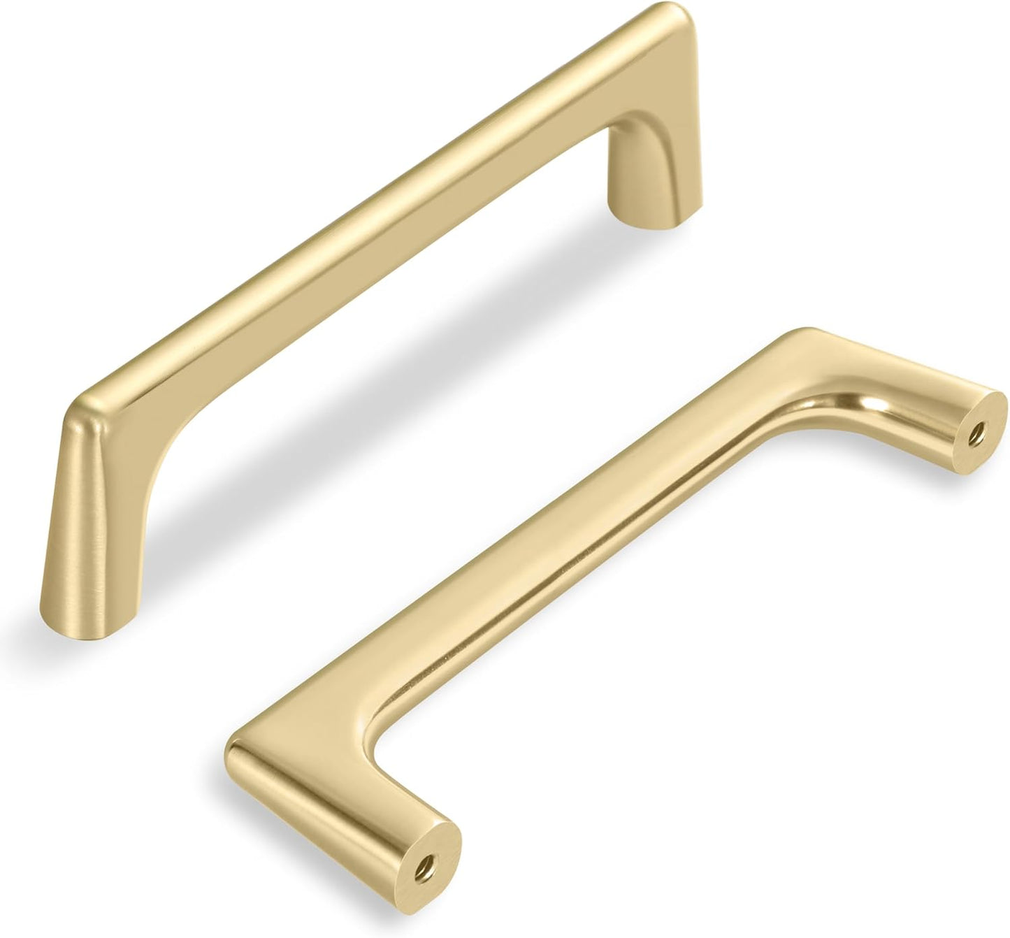 Modern Brushed Gold Cabinet Pulls for Kitchen and Bathroom Use