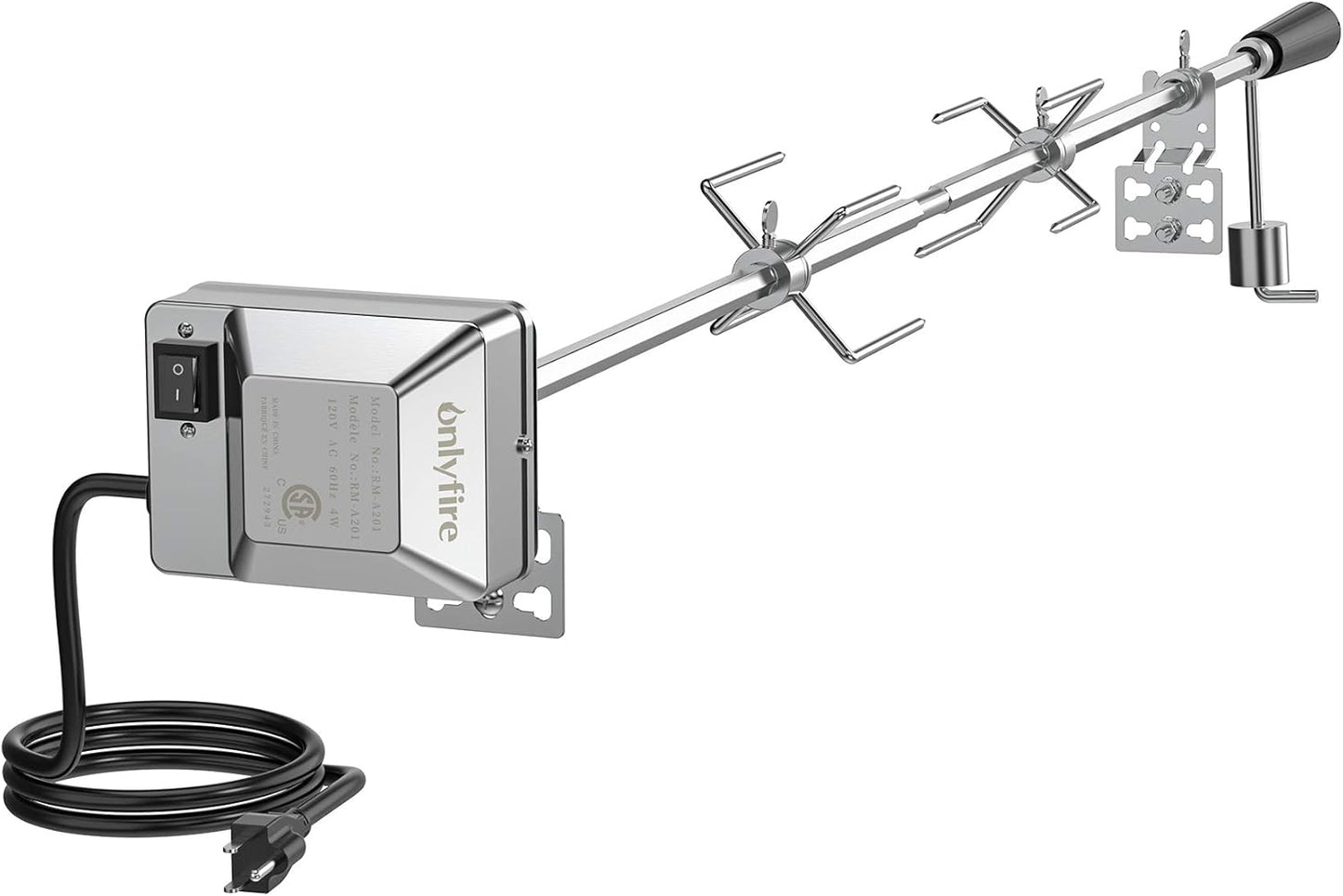 onlyfire Universal BBQ Grill Rotisserie Kit for Gas Grills