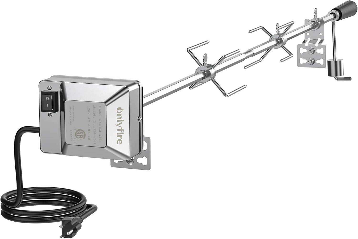 onlyfire Universal BBQ Grill Rotisserie Kit for Gas Grills