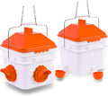10 Pounds Chicken Feeder and 2 Gallon Chicken Waterer Set - High
