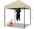 COBIZI 6.6x6.6ft All-Weather Pop Up Canopy - Easy Setup, Waterproof, UPF50+