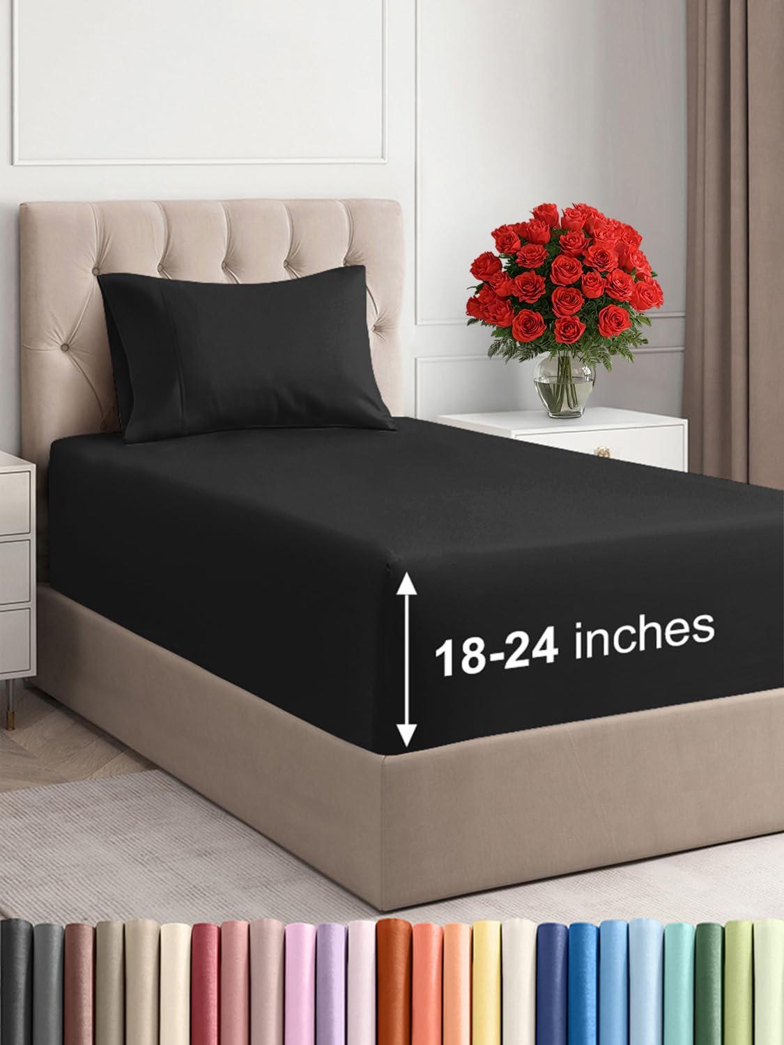 Extra Deep Pocket Twin XL Sheets Set for Ultimate Comfort