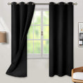 Black Out Curtains 72 Inch Long for Bedroom - Thermal Insulated