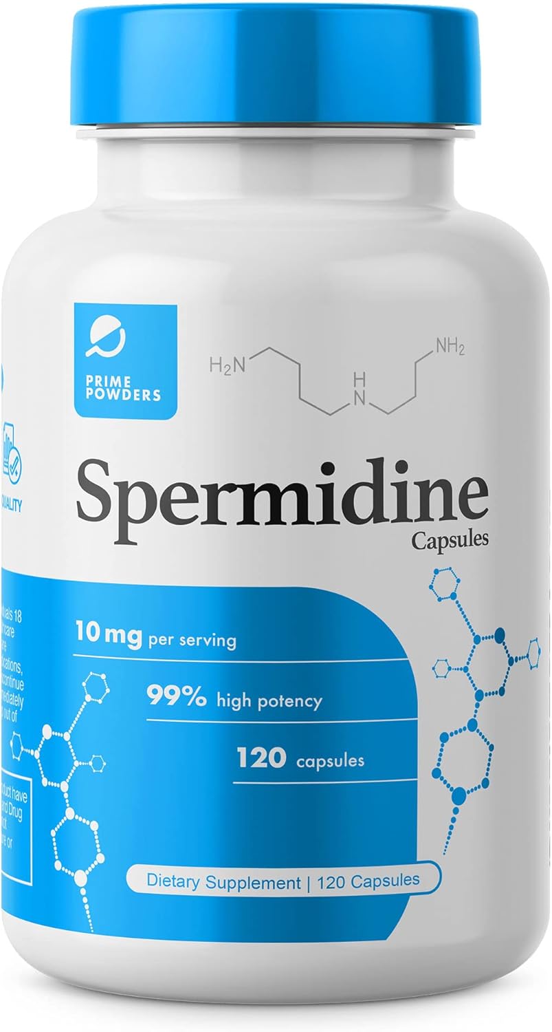 Spermidine Capsules for Anti-Aging DNA Support 99% Pure