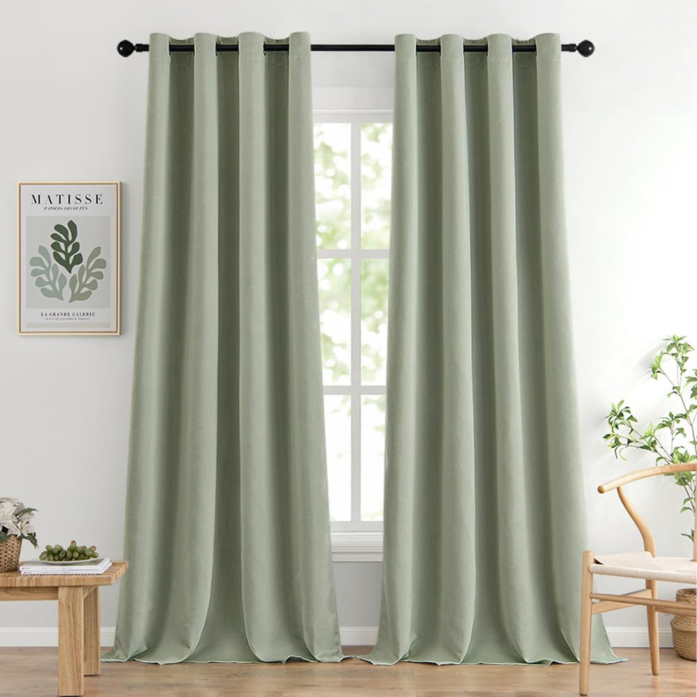 MIULEE Blackout Curtains 96 Inches Long for Room Darkening