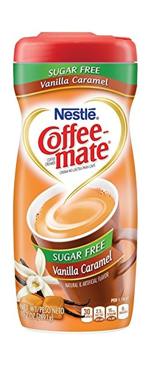 Rich & Creamy Sugar-Free Vanilla Caramel Coffee Creamer Pack of 3