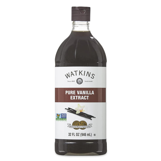 Watkins Pure Vanilla Extract with Madagascar Beans, 32 oz Bottle