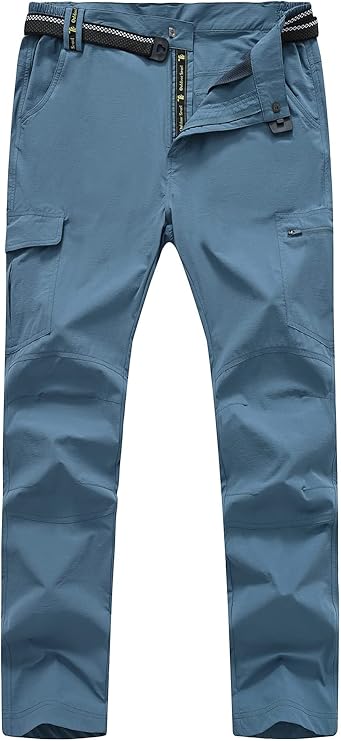 TBMPOY Men's Hiking Pants with Belt for Outdoor Adventures