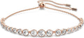 Swarovski Emily Tennis Bracelet - Dainty Rose Gold Crystal Sparkle
