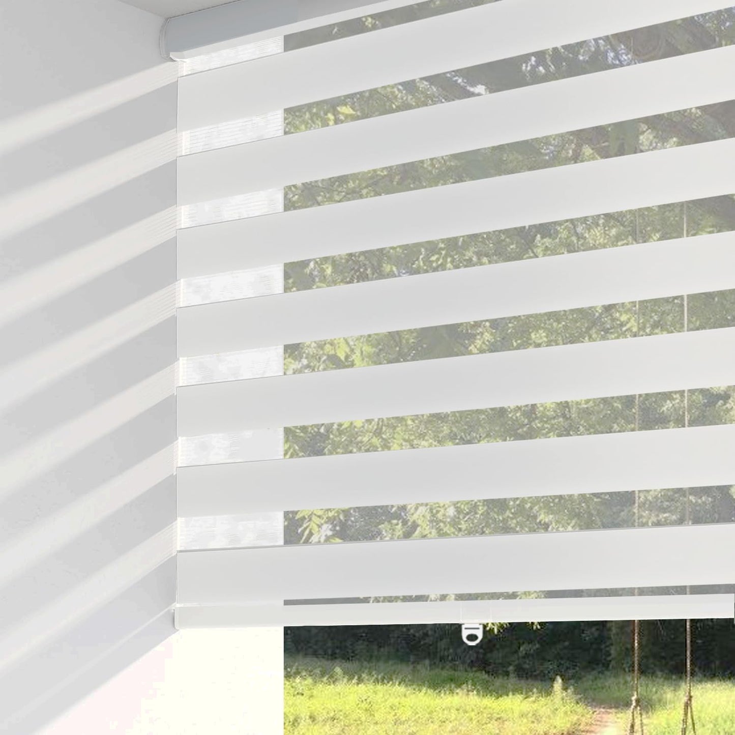 Cordless Zebra Blinds for Indoor Windows - Light Filtering Shades