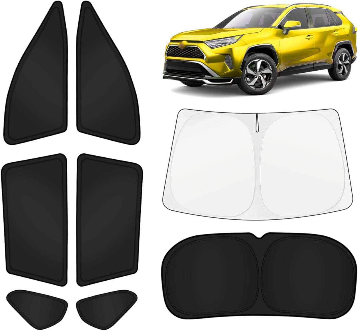 KUST Car Window Shades for Toyota RAV4 2019-2025 Full Set