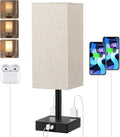 Touch Bedside Table Lamp For Nightstand - 3-Way Dimmable Night Lamp