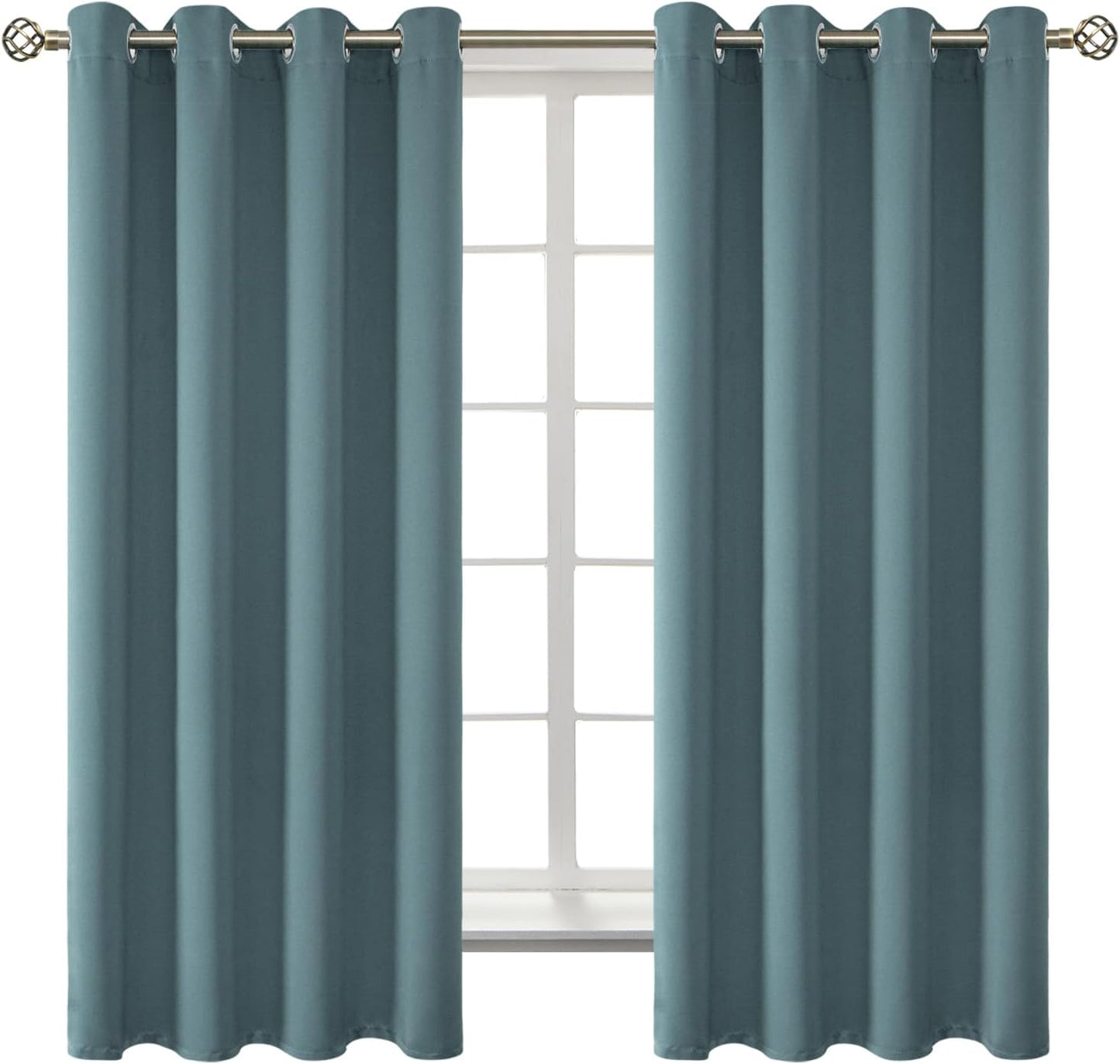 BGment Room Darkening Curtains for Bedroom - 63 Inch Panels