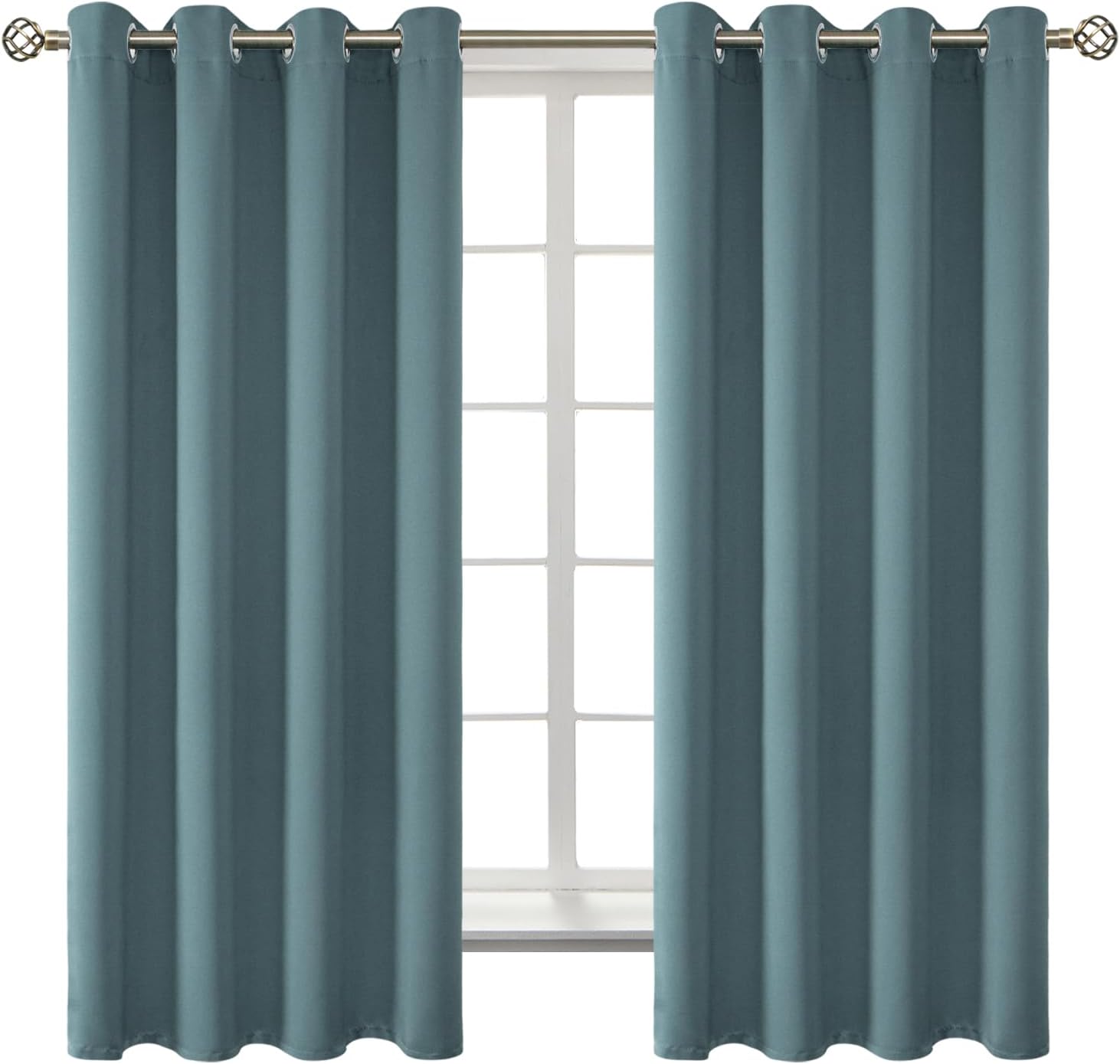 BGment Room Darkening Curtains for Bedroom - 63 Inch Panels