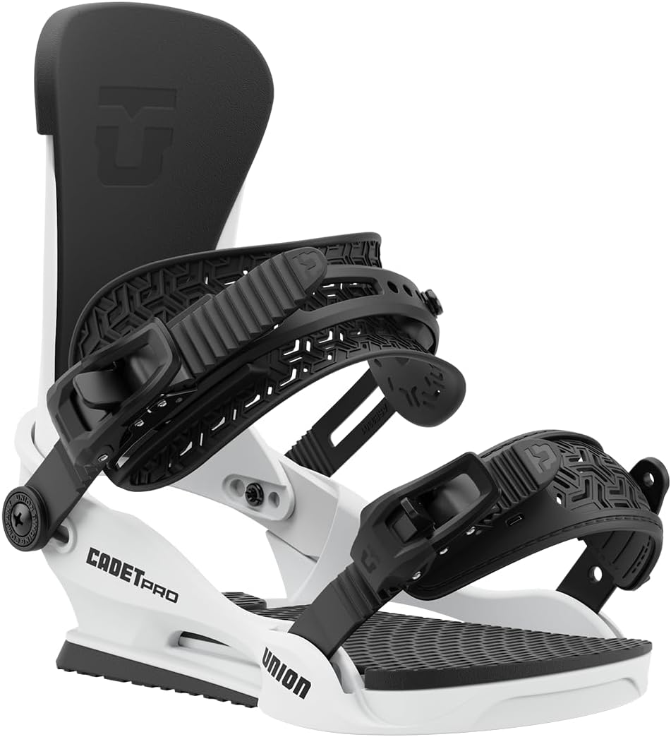 Union Cadet Pro Bindings: Youth Prowess in White