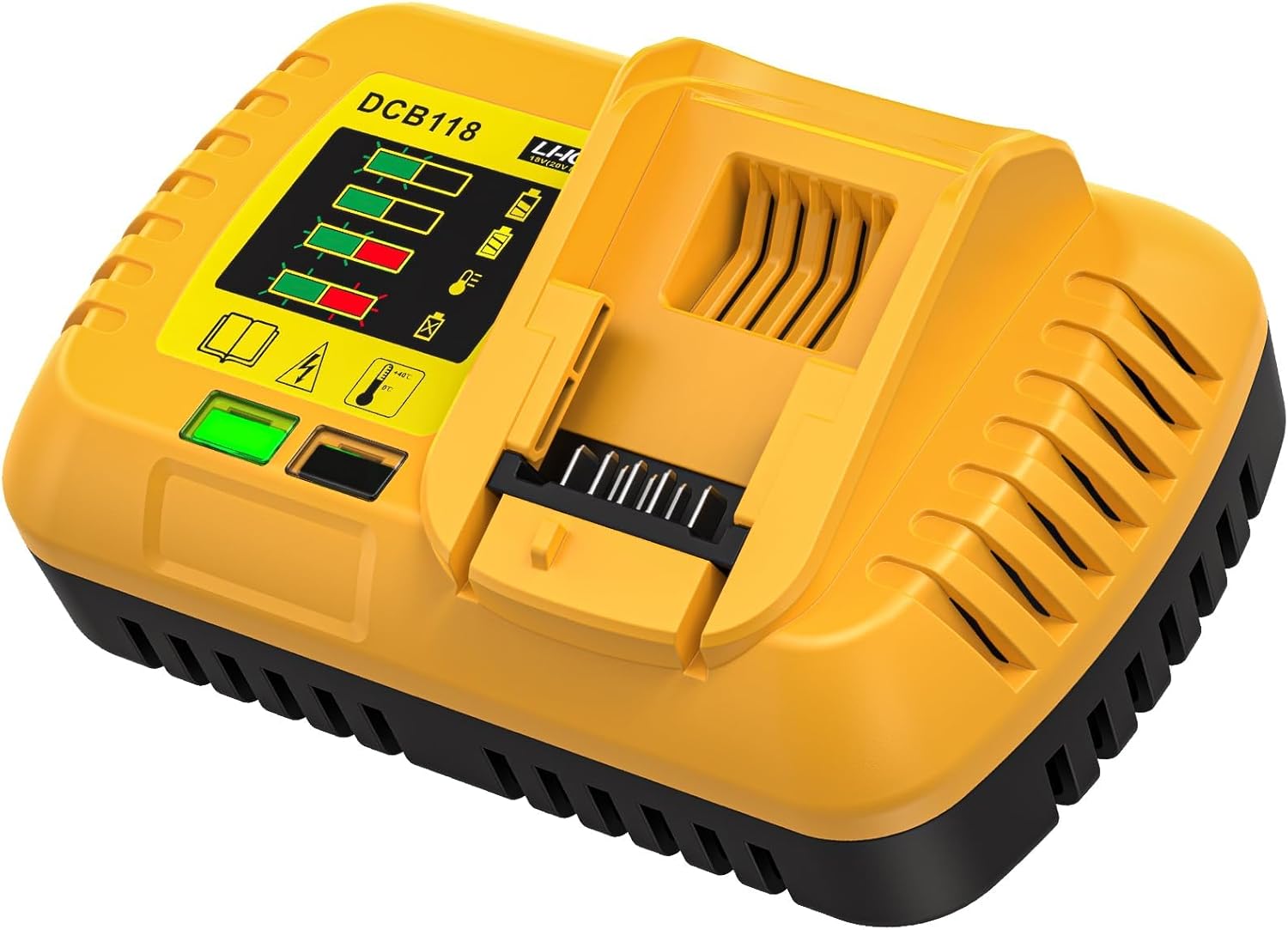 DCB118 Rapid Charger for Dewalt Batteries - Fast & Reliable