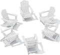 KINGYES Folding Adirondack Chair Set of 6 - Space-Saving HDPE Outdoor