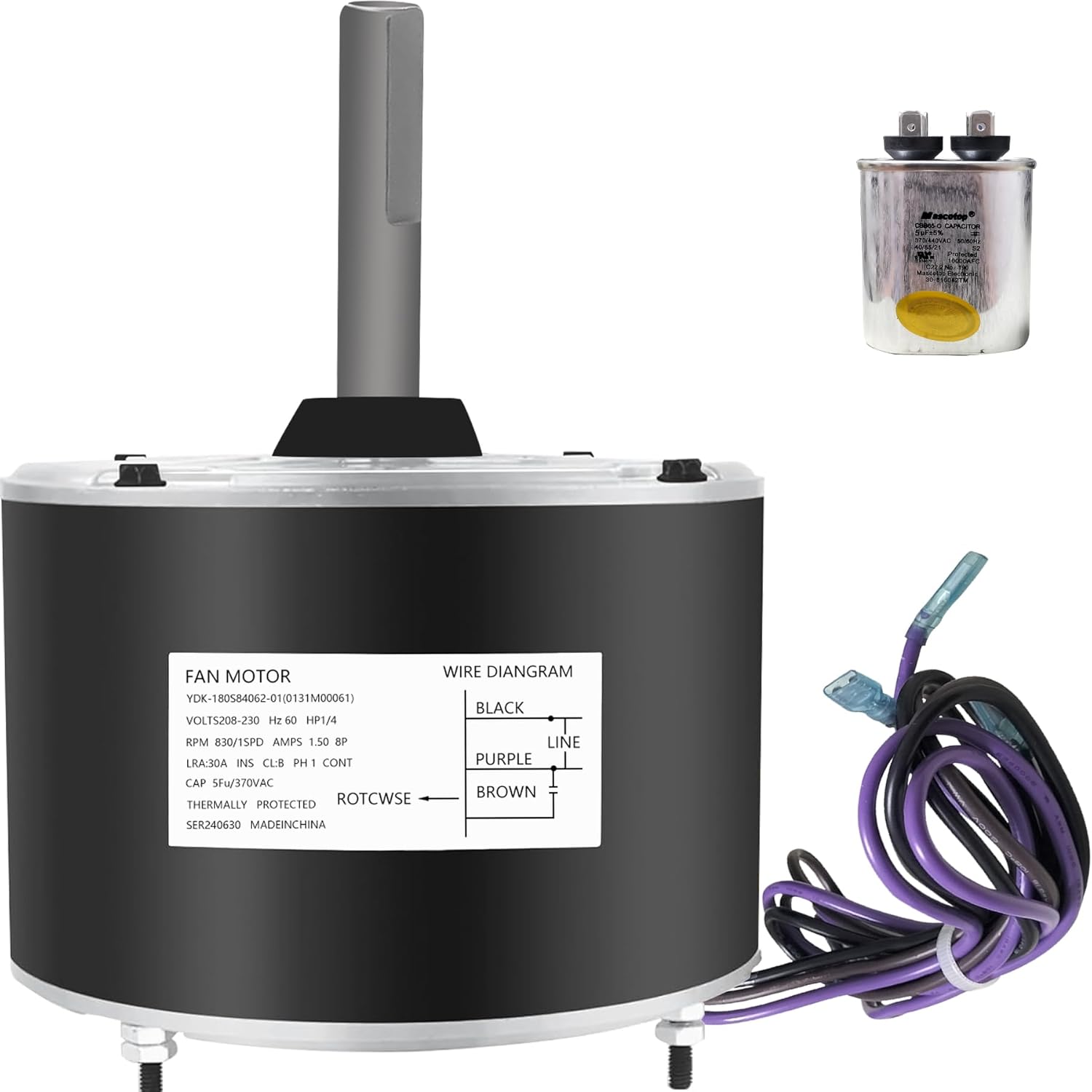 Efficient 1/4 Hp Fan Motor for Goodman