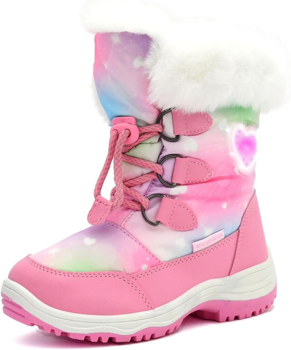 Nova Mountain Light Up Boots for Kids - Fun Winter Footwear