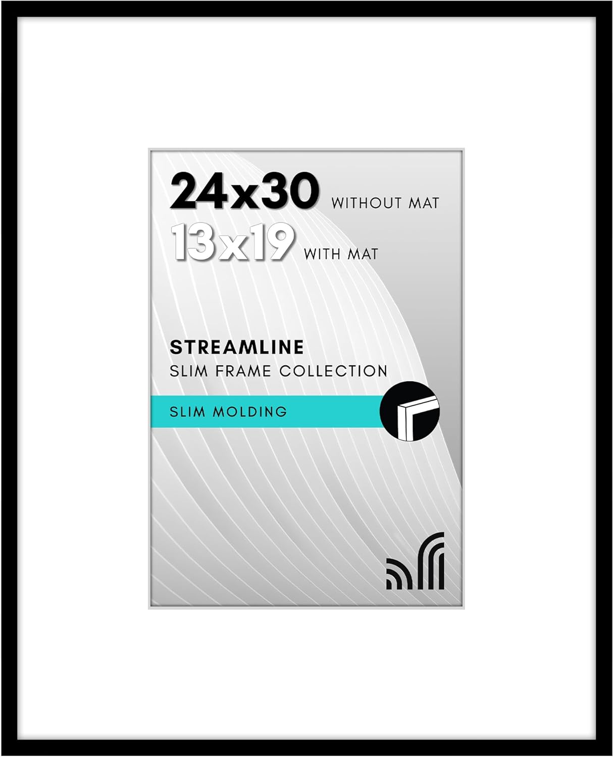 24x30 Picture Frame with Polished Plexiglass for Wall Display