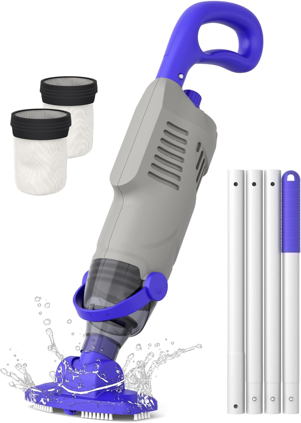 Little Shark Pool Vacuum with Powerful Suction for Easy Cleaning