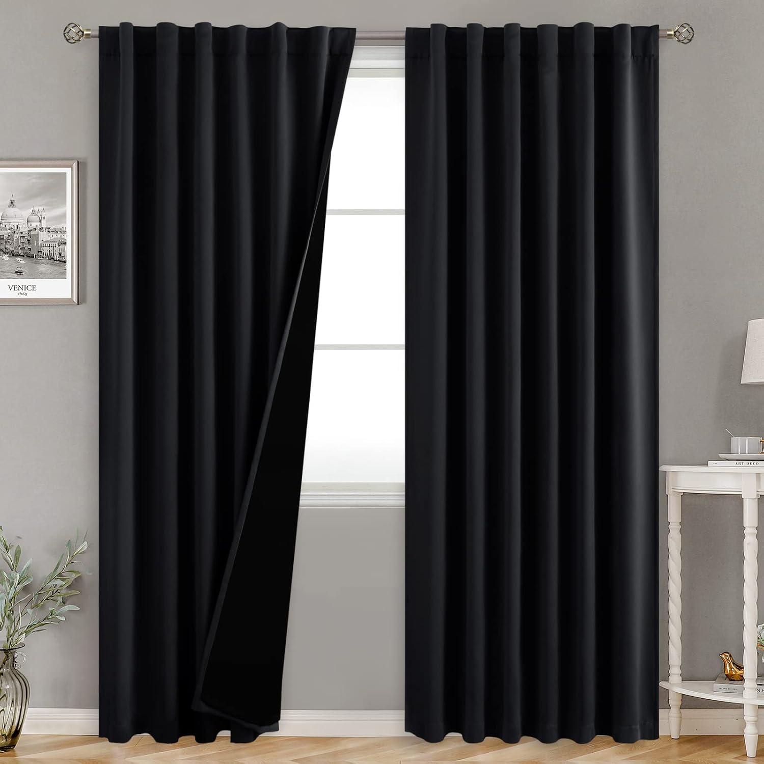 BGment Blackout Curtains with Thermal Insulation for Bedrooms