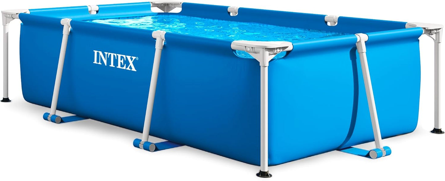 Intex 86in Rectangular Frame Above Ground Pool for Summer Fun