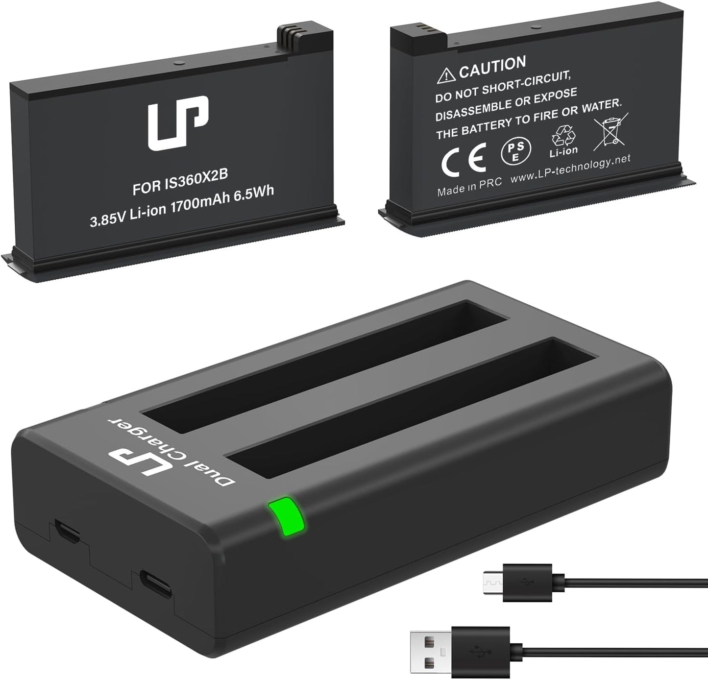 360 ONE X2 Battery Charger Pack for Action Camera Enthusiasts