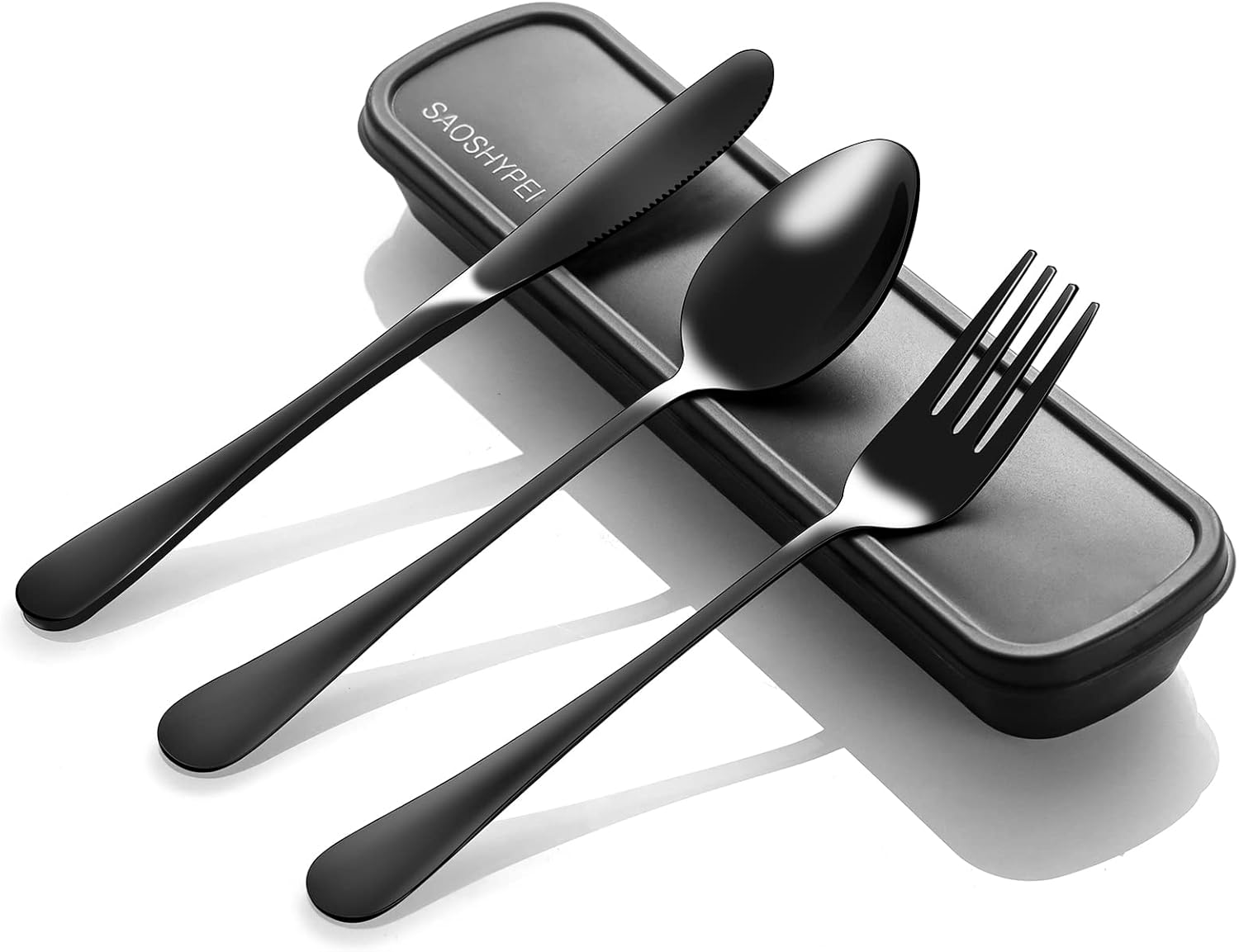 SAOSHYPEI Portable Stainless Utensils Set - Easy Clean, Travel-Friendly