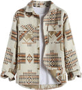 Mens Plaid Flannel Shirt Jacket - Warm Casual Button-Down