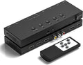 2-in-1 HDMI & AV Switcher 4-in-2 - Dual HDMI Output for Modern & Retro