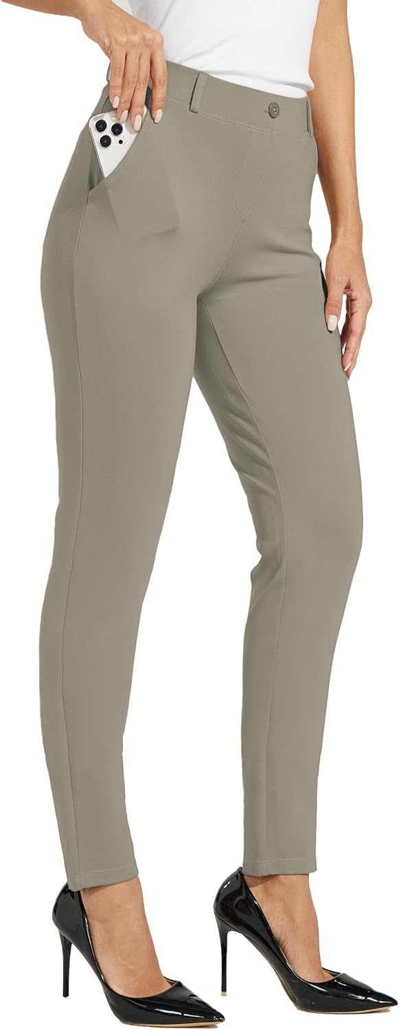 Willit Women's Yoga Dress Pants for Office and Casual Wear