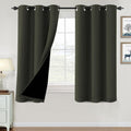 Blackout Curtains 100% Light Blocking Olive 42 x 63 in - Thermal